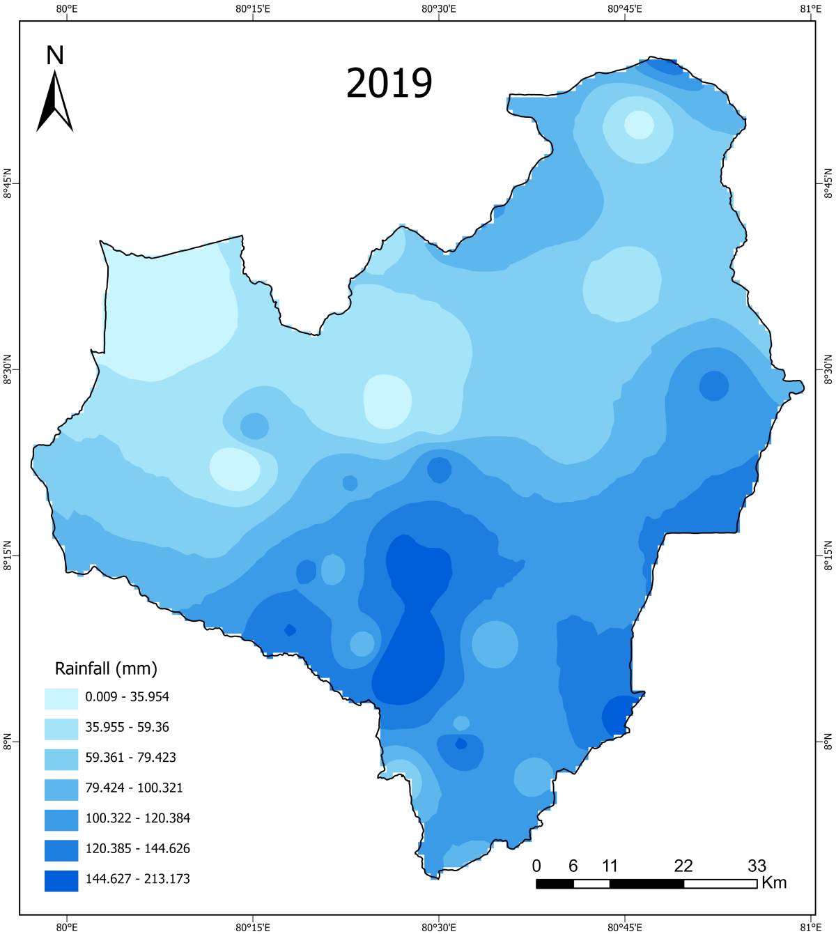 Rainfall Yala 2019